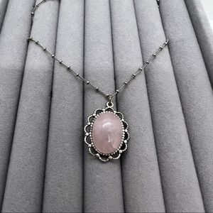 Anne Koplik designs. Rose Quartz Pendant Necklace